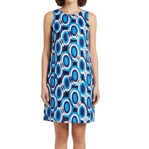 INC Int'l Concepts Silk Dress Blue 6 petite